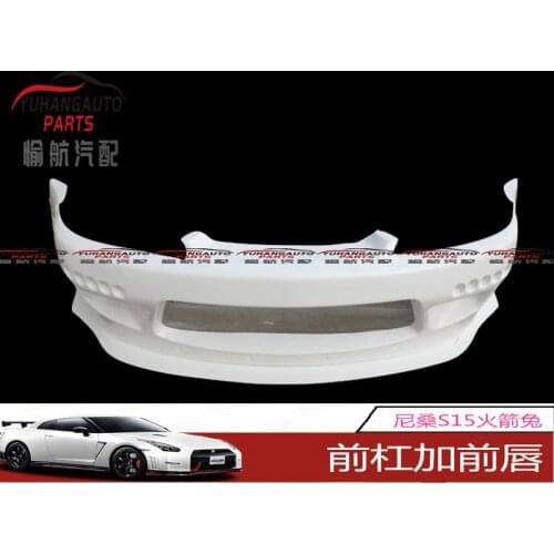 Suit For Parts Auto S15 Rb Rocket Rabbit Bar with Front Lip Resin Carbon Fiber
