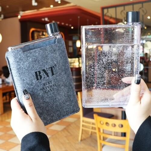 Korean Creative Water Bottle Fashion Modern Couple Romantic Girls Sport Kawaii Cup Garrafa De Agua Dining Table Decor EC50SH