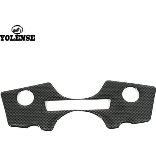 For SUZUKI GSX1300R HAYABUSA 1997-2007 Motorcycle Carbon Fiber Sticker Decal Pad Three Tree Upper Clamp Front Yoke Protector