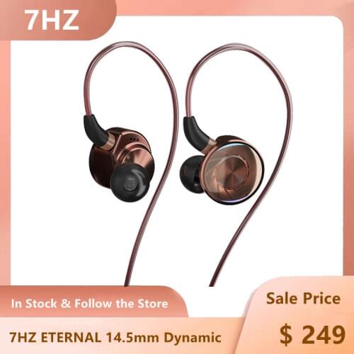 7HZ Timeless IEMs 14.2mm Planar HiFi Music Monitor In-ear Earphones CNC Aluminum Shell Earbuds with Detachable MMCX Cable