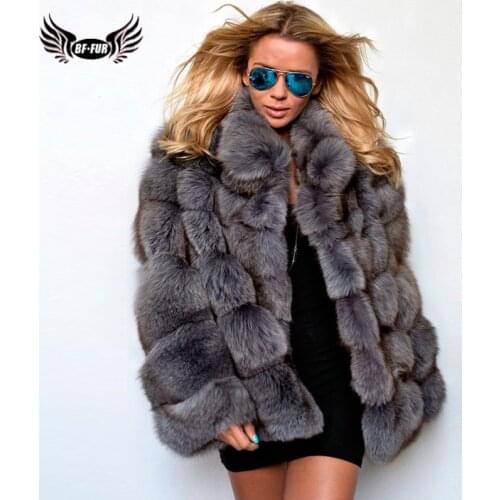 Natural Fur Coats Whole Skin 2020 New Russian Winter Coats Luxury Fur Coat Fox Long Coat Women Thick Warm Jacket With Real Fur