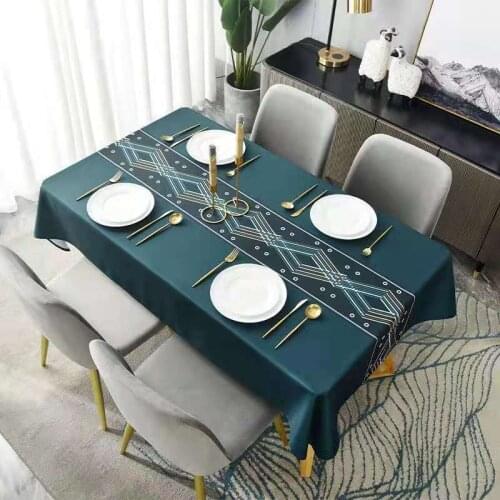 Freeshipping,Nordic Tablecloth, Waterproof And Oil Proof, Desktop Protection, Rectangular Tablecloth, Coffee Table Decoration