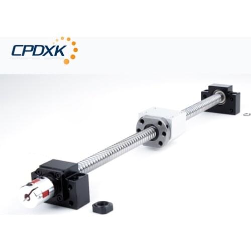 SFU1605 Ball Screw Length-1300mm with BK12BF12 + Nut SFU1605+ Nut Housing+ Supporter for CNC Machine