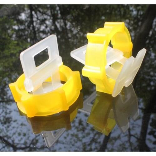 Tile Leveling System Straps Caps Clips Spacer 50Pcs Pad Spacers Strap Balance Caps Tile Flat Wall Floor Balance Cap Device Tool