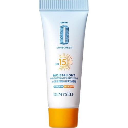 SPF15 Sunblock Facial Skin Protective Cream Non-Stimulating Long Lasting Sun Screen Oil-control Moisturizing Primer Makeup TSLM1