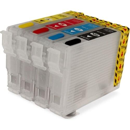 T288 T288XL1-T288XL4 Refillable Ink Cartridge Without Chips For Epson XP-240 XP-330 XP-340 XP-430 XP-434 XP-440 XP-446 Printer