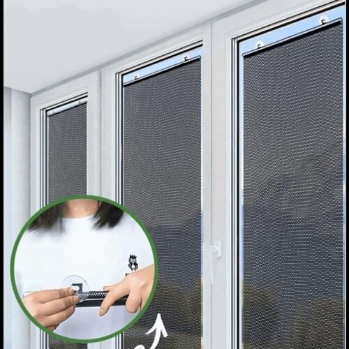 Universal Roller Blinds Suction Cup Sunshade Blackout Curtain Car Bedroom Kitchen Office Window Sun-shading Curtains Nail-free
