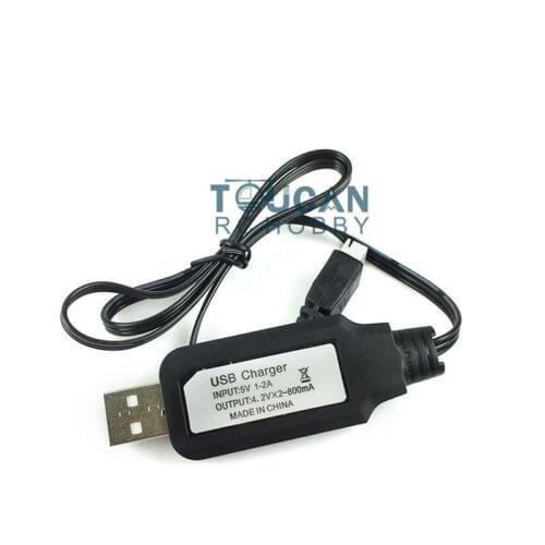 USB Cable for Heng Long Charger Liion Battery RC Tank Electronic Balanced Head TH16652-SMT4