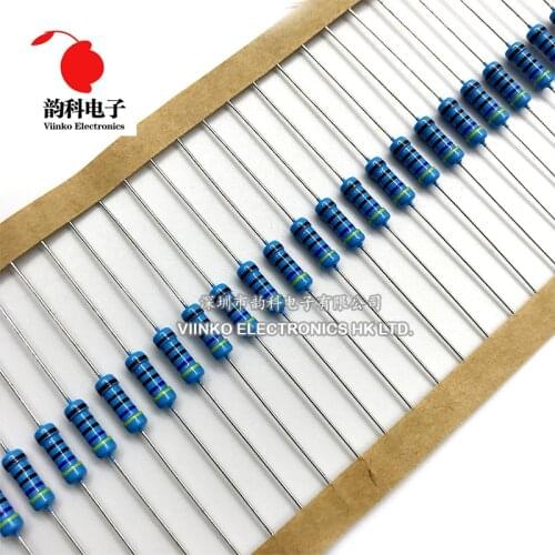 Total 300pcs 1% 1/2W Metal Film Resistor Assorted Kit 30Values*10pcs=300pcs (10 Ohm ~1M Ohm)