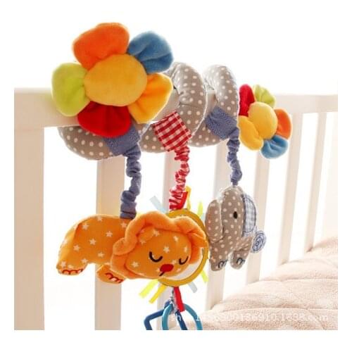 High Quality Baby Toy Promotion Unisex Cloth Soft Baby Stroller Car Hanging Pendant Seat Crib Toy Music Bell Chimes