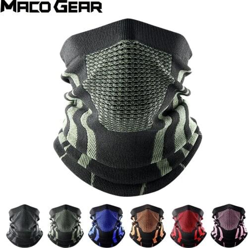 Winter Hiking Tube Scarf Face Bandana Thermal Ski Mask Printed Sport Cycling Neck Warmer Cover Gaiter Women Men Breathable Masks