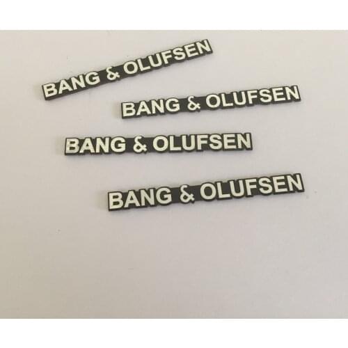 2pcs 5pcs 10pcs B&O BANG OLUFSEN car Hi-Fi Speaker audio Speaker Badge stereo Emblem sticker car styling accessories