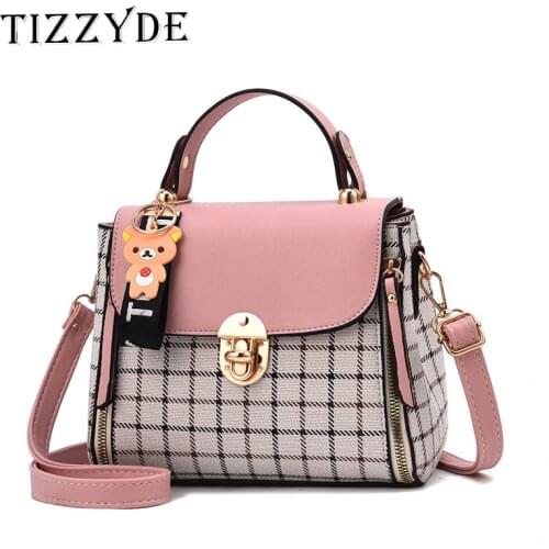 2021 Korean New Fashion High Quality Trend Womens Bag Simple Plaid Handbag Shoulder Bag Diagonal Crossbody Bag ZGW248