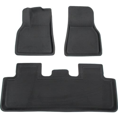3 Pcs/Set Tesla Model Y Floor Mats For Tesla Model Y 2021 XPE New Design Style Non-slip All-Weather Floor Mats