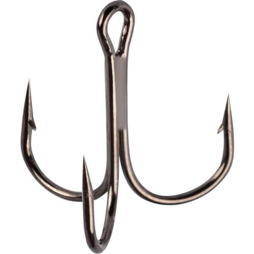 50Pcs #2/4/6/8/10 Japan Fish Hook High-carbon Steel Crank Outdoor Fishing Lure Bait Triple Hooks Fishing Tackle Tool
