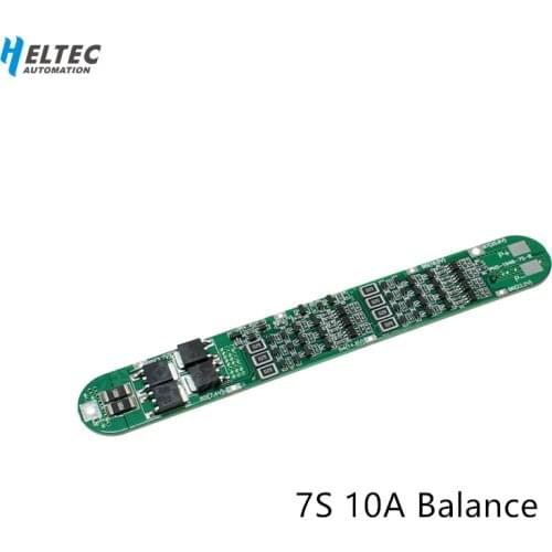 7S 10A BMS 26V continuous 10A with balance 18650 top special Battery Protection Board