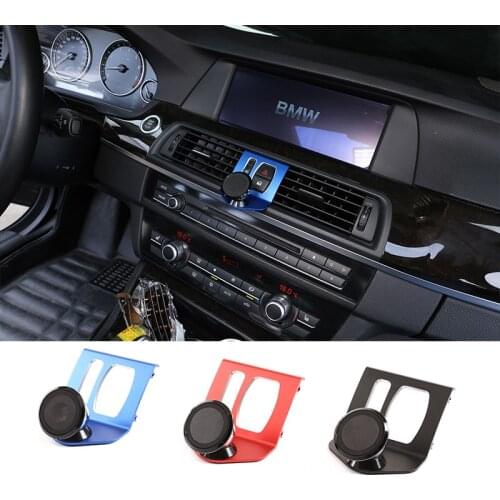 Aluminum Alloy For BMW 5 Series F10 GT 2011-2017 Car Center Air Vent Mobile Phone Holder Accessories