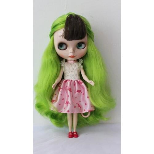 Blygirl Blyth doll Green barking hair No.8365 normal body 7 joints 1/6 body DIY doll hair volume for their makeup