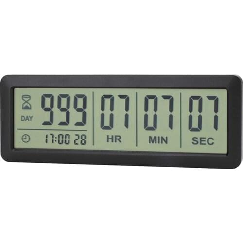 Big Digital Countdown Days Timer Clock - 999 Days Count Down Clock Timer for Graduation Lab Kitchen