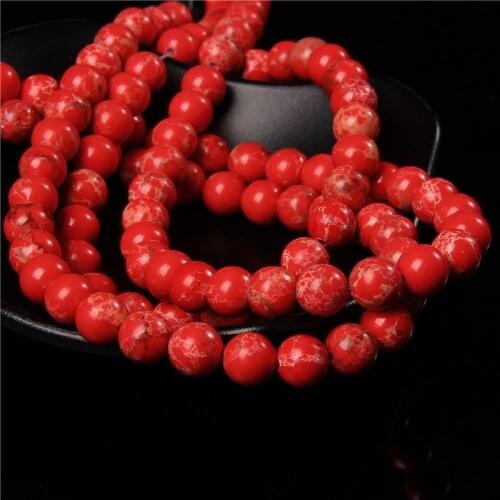 6 8 10 mm Imperial Jaspers Stone Beads Natural Loose Spacer Beads For Jewelry Making Round Beads DIY Bracelet Accessories 15