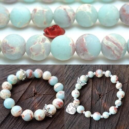 Aqua Terra Jaspe Beads Round natural different size for choice Hole:Approx 1mm Sold Per Approx 15.5 Inch Strand