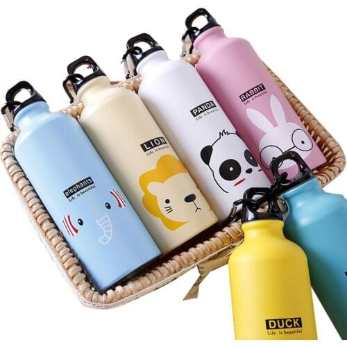 500ml Children Water Bottle Portable BPA Free Outdoor Stainless Motion Sport Water Bottle Water Cup Drinkware Botella De Agua