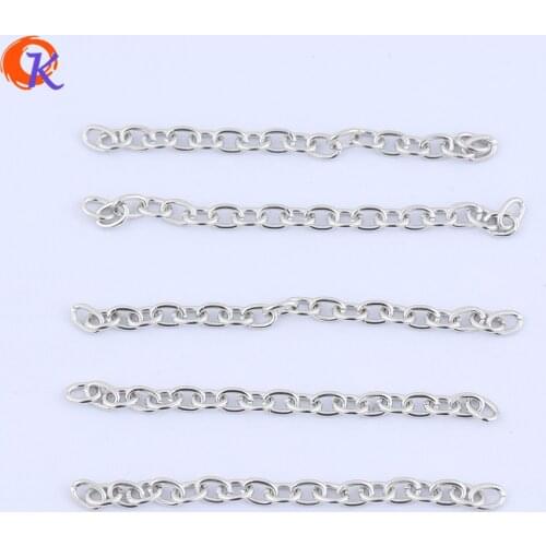 Cordial Design Jewelry Accessories Cheap Wholesale 100Pcs 2.5 Inch Long Rhodium Color Smooth Extension Chain CDWB-518008