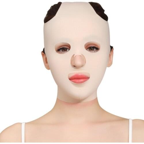 3D Full Face Lift Sleeping Mask Cheek Chin Slimming Belt Strap Face Mask Reusable Slimming Bandage Thin Facial Massage Shaper