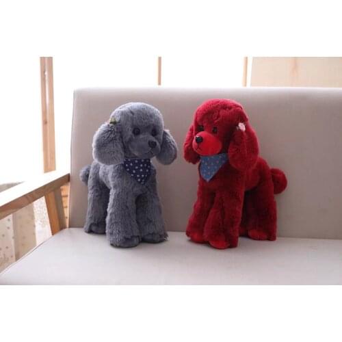 About 25cm /10 inch lovely toy poodle soft plush toy dog doll kids toy birthday gift b0775