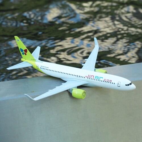 JIN AIR Flights Boeing 737 Airplane Diecast Aircraft Model 6" Metal Aeroplane Home Office Decor Mini Moto Toys for Children
