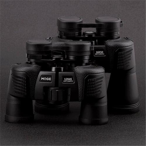 MOGE 16X50 12x45 Binoculars High Power HD Telescope Non-infrared Night Vision 1000 Telescope
