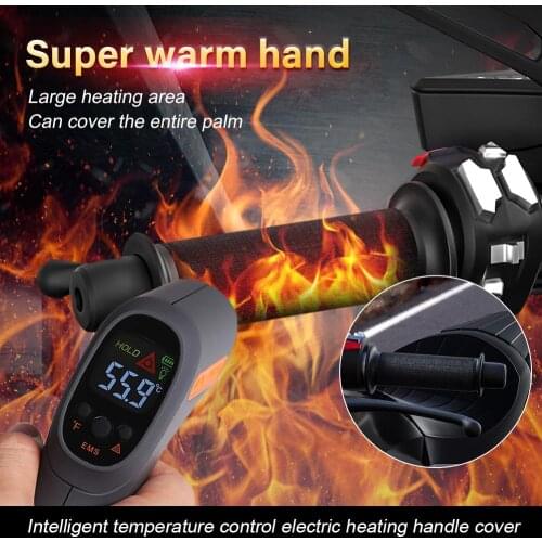 Motorcycle Handlebar Heated Pad 12V Universal Inserts Handlebar Hand Warmers Set for Motorbike For Harley Suzuki Yamaha Honda