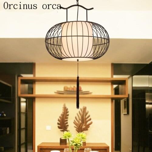 The new Chinese style birdcage lamp creative personality Chinese style restaurant