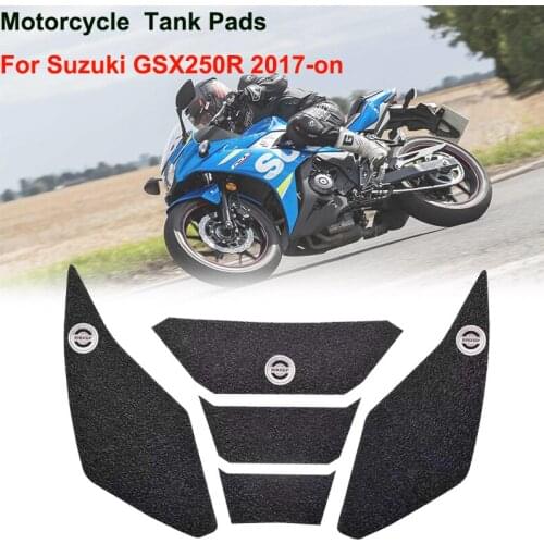 Motorcycle Full Set PVC Anti-slip Side Tank Pads Gas Knee Grip Traction Pad Stickers For SUZUKI GSX-250R GSX250R GSX 250R 2017