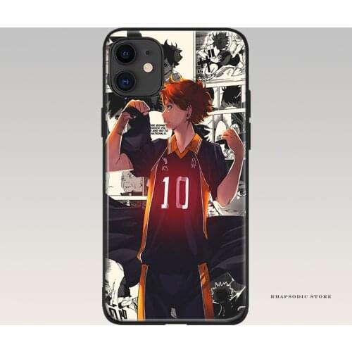 Shouyou Hinata Haikyuu!! anime soft silicone Phone case cover shell For iPhone 6 6s 7 8 Plus X XR XS 11 Pro Max