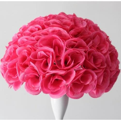 SPR EMS free shipping 30pcs balls=60pcs half balls wedding decoration 30cm wedding silk kissing flower ball road lead flowers
