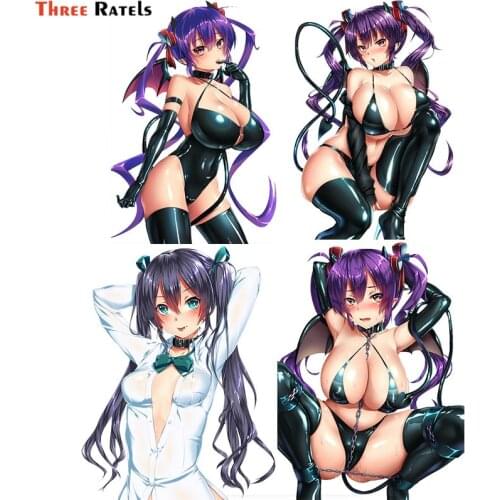 Three Ratels F471 Devil Waifu Hentai Anime Girl Waterproof Sticker For Car-Styling Luggage Laptop Motorcycle Decoration Decals