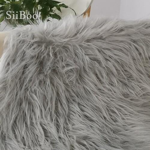 Multi color solid 7cm long pile fluffy faux tibet sheep fur fabric newborn baby photography props tissu free shipping SP5301
