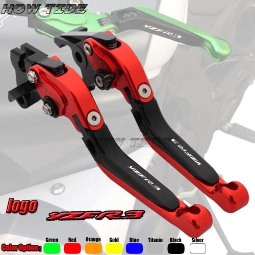 LOGO YZF-R3 For YAMAHA YZF R3 YZFR3 YZF-R3 2015-2016 Motorcycle Accessories CNN Folding Extendable Brake Clutch Levers
