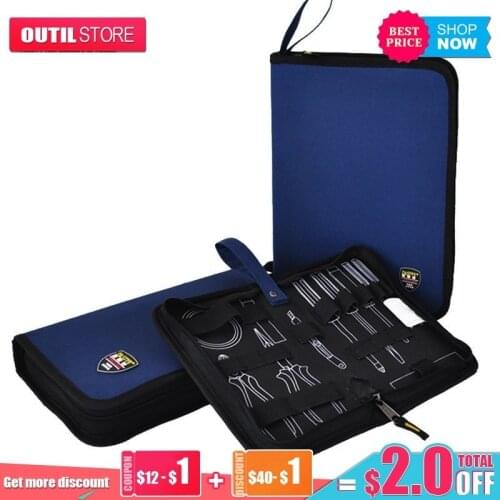 Hard Plate Professional Electricians Tool Bag Multifunction Electrician Tools Kit Organizers Storage Waterproof Oxford Canvas