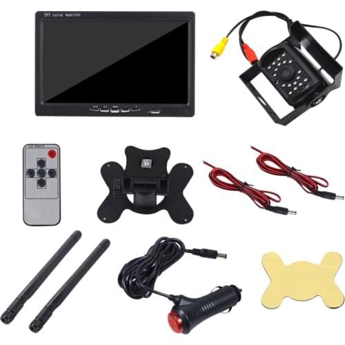 1 Set Wireless Vehicle Rear View Monitor Waterproof Backup Camera for RV Truck