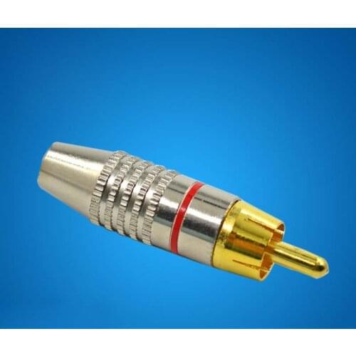 20pcs Free Solder RCA Audio Plug BNC Connector Speaker Cable Connector AV Adapter Plug For Audio Monitor Camera
