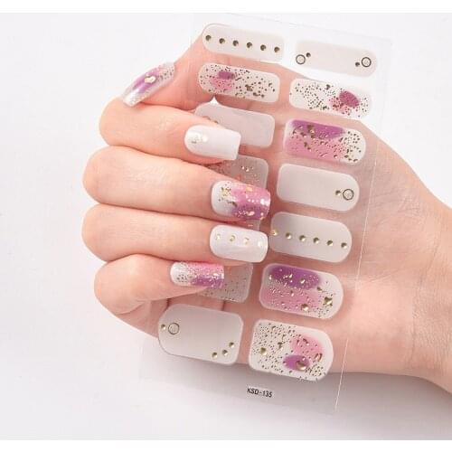 New Stars Moon 3D Color Style Nail Stickers Nail Wraps Stripe Full Cover Self-Adhesive Waterproof Nail Polish Stripe Nail Art