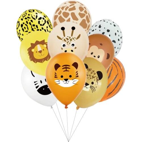 7pcs animal latex balloon series birthday party baby shower baptism wedding holiday venue decoration childrens toys