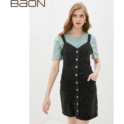 Модные джинсовые платья BAON China At AliExpress