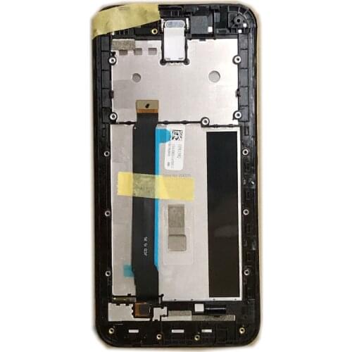 Free shipping 5" LCD LED Display Touch Screen Digitizer Sensor Assembly Frame For Asus Zenfone 2 ZE500CL U500 Z00D Black Color