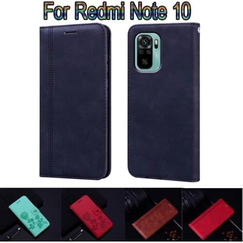 Wallet Case For Xiaomi Redmi Note 10 Cover Leather Book Funda For Redmi Note10 Case Flip Stand Phone Protective Shell Coque Bag