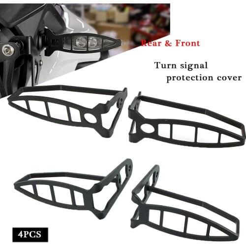 For BMW R1200GS ADV Adventure 2007-2016 R nine T 2014-2015 F700GS LED Indicator Protection Set Front And Rear Turn Signal Guards