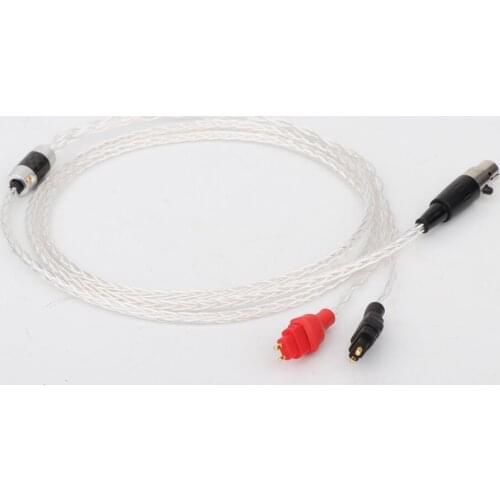 Hi-End 8Cores OCC Wire HIFI Upgraded Cable For HD600 HD650 HD660s HD580 HEADPHONE With 4pins Mini XLR Plug