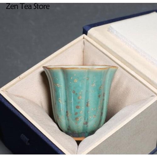 Kiln Change Home Tea Cup Petal Tea Cups Ceramics Mugs Beer Tea Mug Whiskey Glass Drinkware Cup Ceramic Latte Specialized Coffee